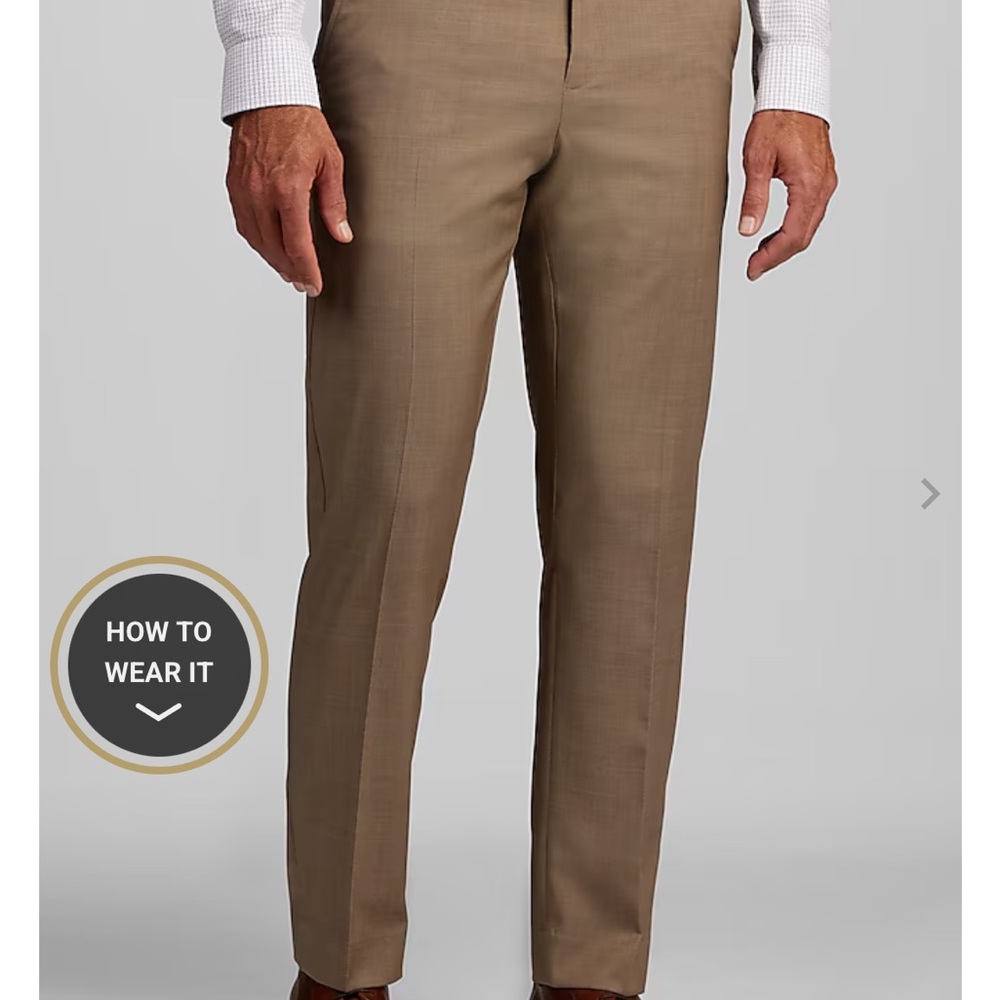 Jos. A. Bank Men's Tan Wool Travel Pants NWT, 40x32